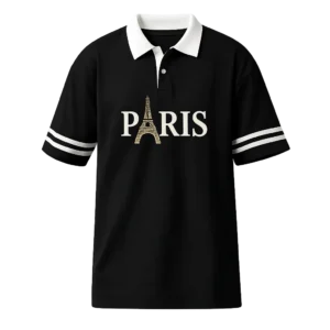 paris oversized cotton polo t shirt